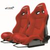 1x Bride Seat stradia Red Fiberglass Bride Japan ADR appv Car Racing Sport seat 184640854906 1