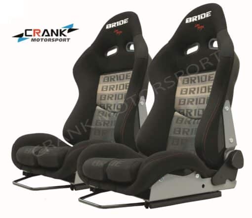 2x Bride Stradia Fiberglass Full black Gradient ADR apprv Car Racing Sport seat 183559092040 1