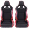 2x Crank Motorsport Euro 3 CS Sportster Red Trim ADR appv Car Racing Sport seats 174019974953 1