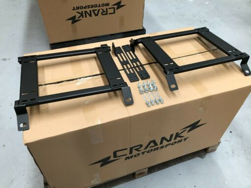 2x Crank Motorsport Landcruiser J100 100 Series rail adapter suit RECARO SPARCO 1847834