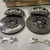 Genuine Audi carbon ceramic 6 pots calipers caliper disc and dog bone full set 185 1